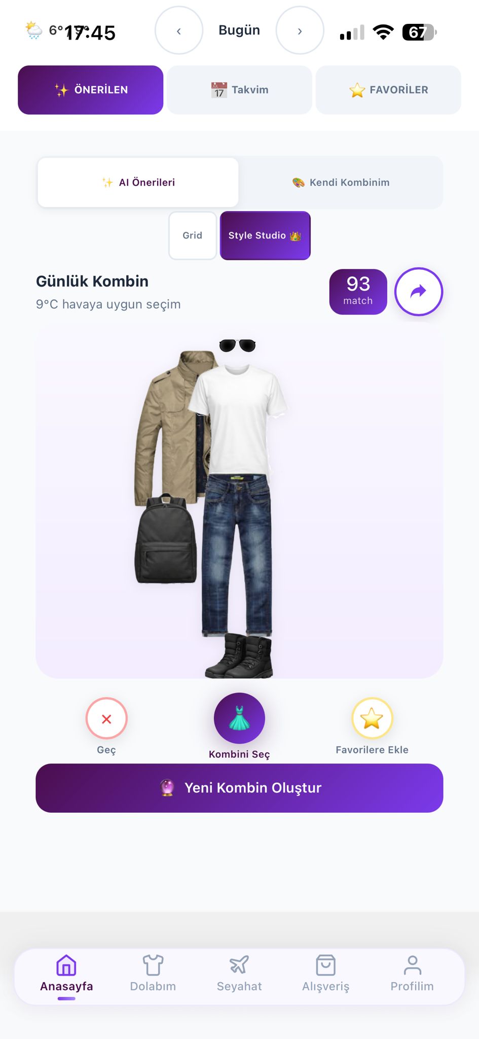 AI Kombin Önerileri